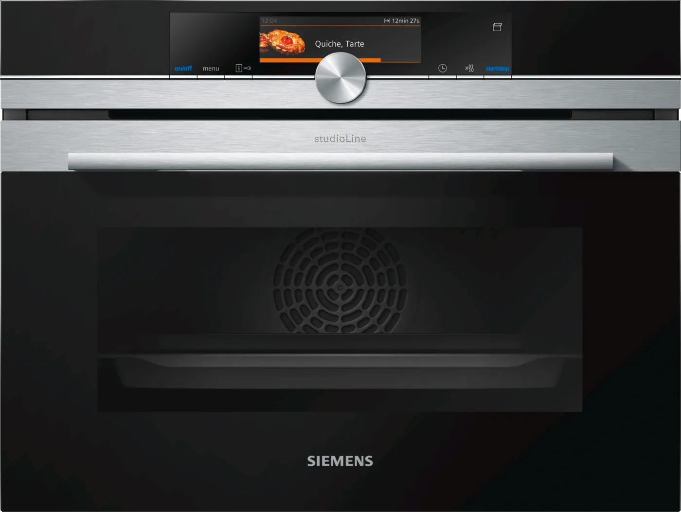 iQ700 Siemens StudioLine combi stoom oven 45 x 60 cm Zwart XL Display