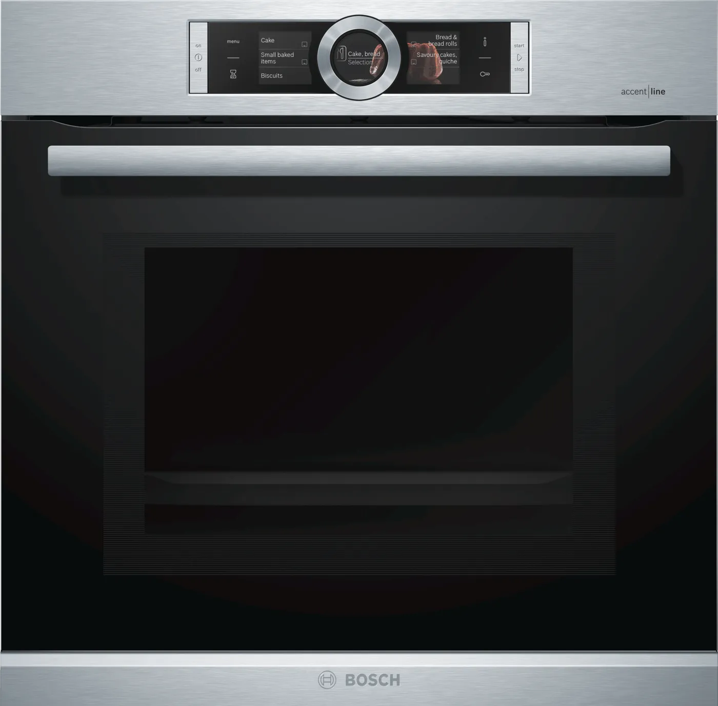Serie 8 Bosch AccentLine combi magnetron oven 60 x 60 cm RVS