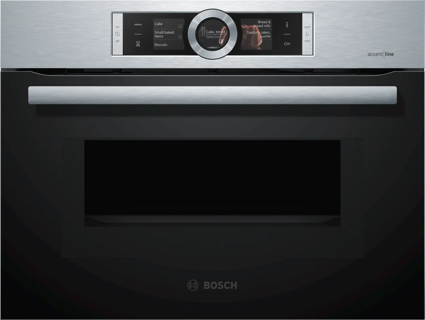 Serie 8 Bosch combi magnetron oven 45 x 60 cm RVS