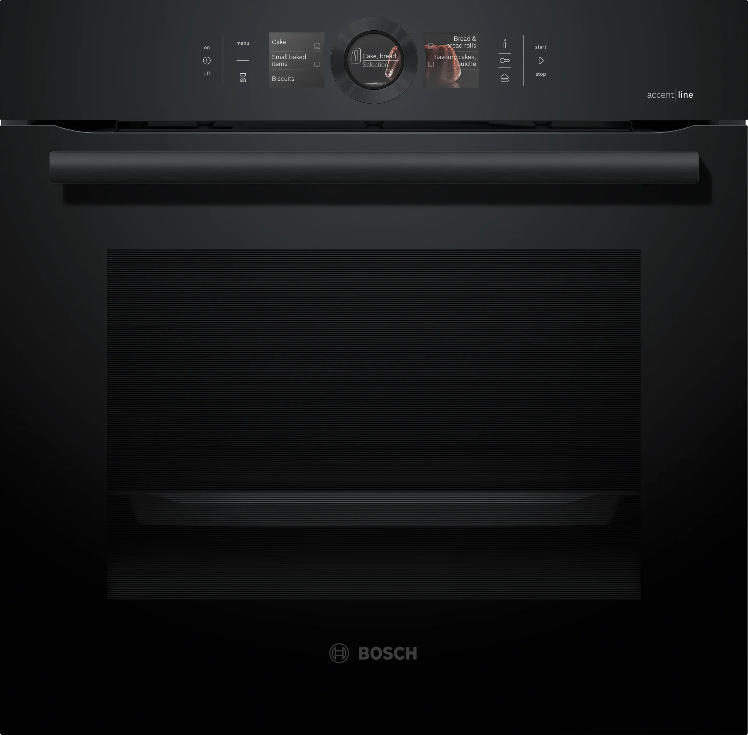 Serie 8 Bosch Accentline combi stoom oven 60 x 60 cm Carbon Black